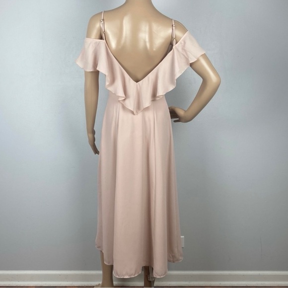 SHOW ME YOUR MUMU PINK COLD-SHOULDER MIDI DRESS - Picture 9 of 11